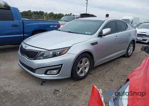 2015 Kia Optima Lx из США, поврежденный, VIN 5XXGM4A72FG510413
